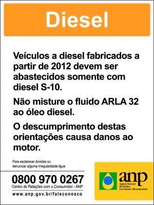 Adesivo ANP Diesel Vinil 0.10mm 15x20cm 4x0 Laminação Fosca Corte Reto 
